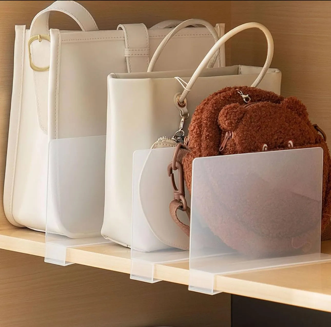 Lot de 2 diviseurs d'étagères