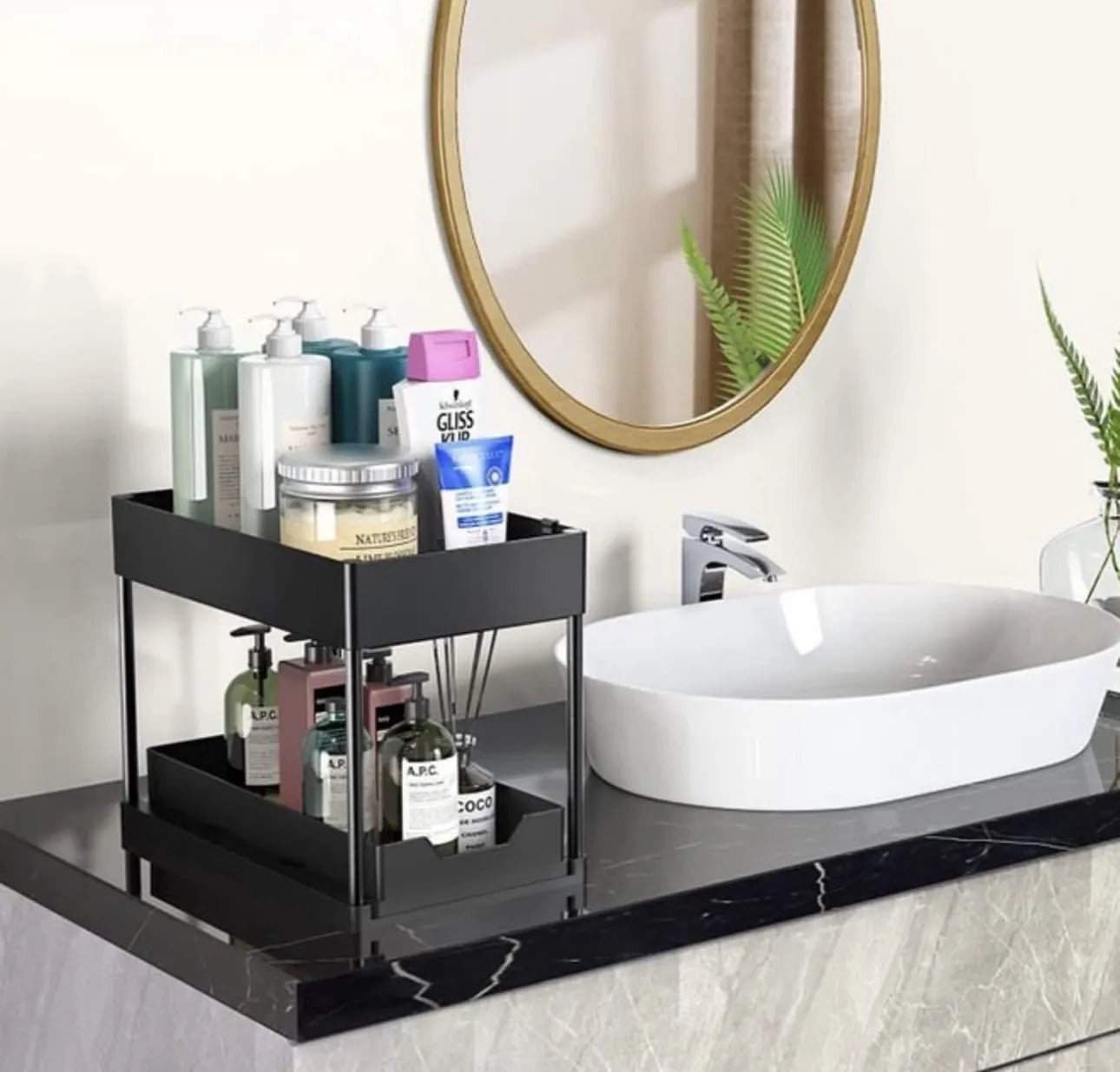 Tiroir 2 niveaux coulissant