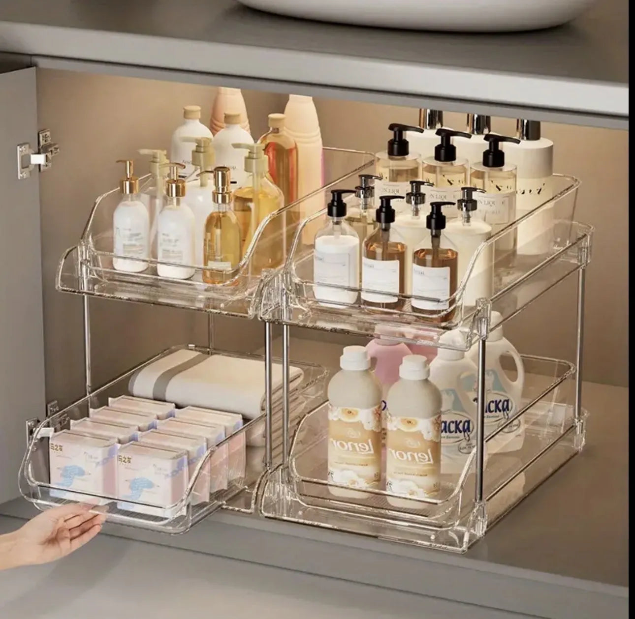 Support de rangement en plexiglass