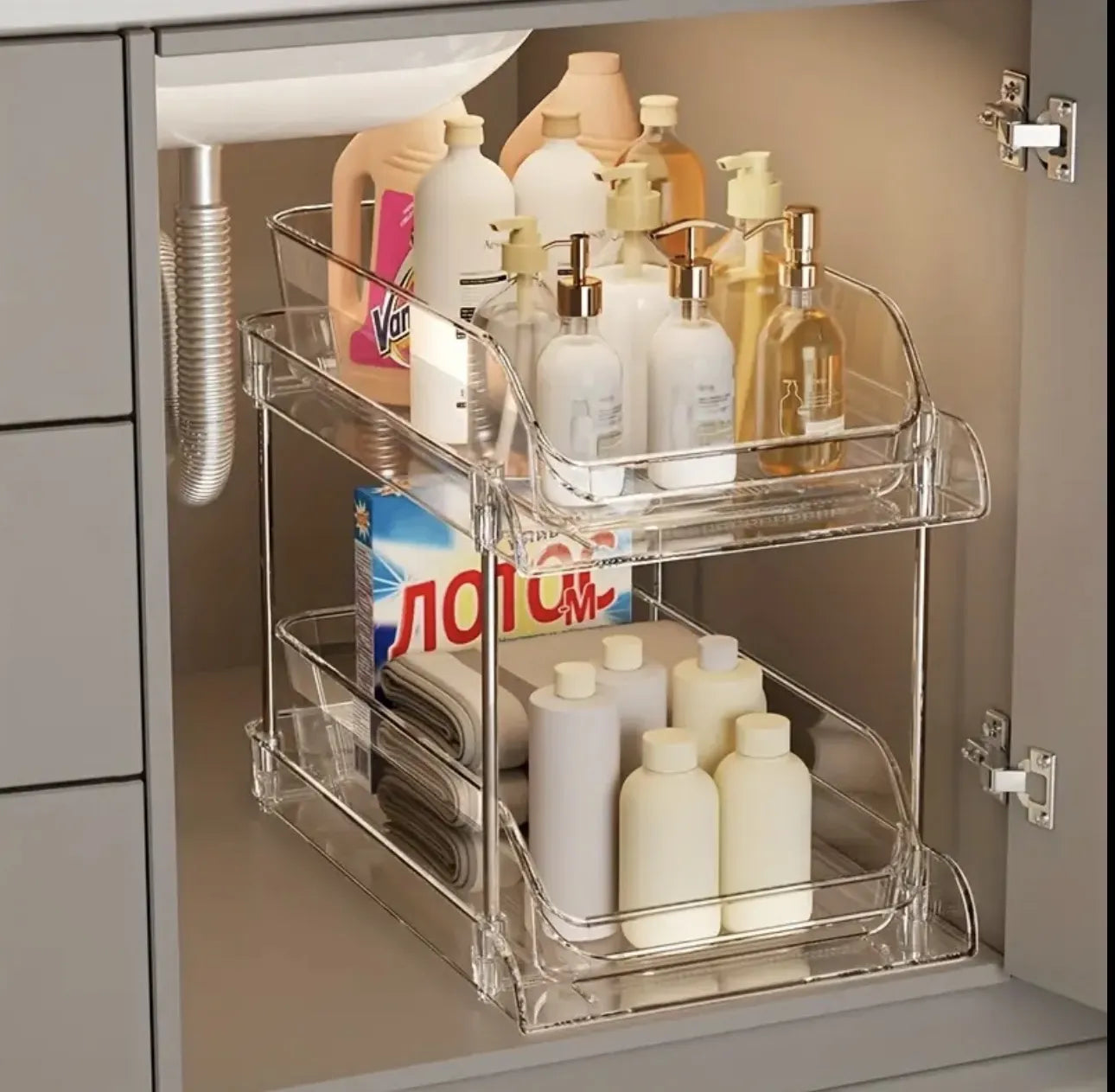 Support de rangement en plexiglass