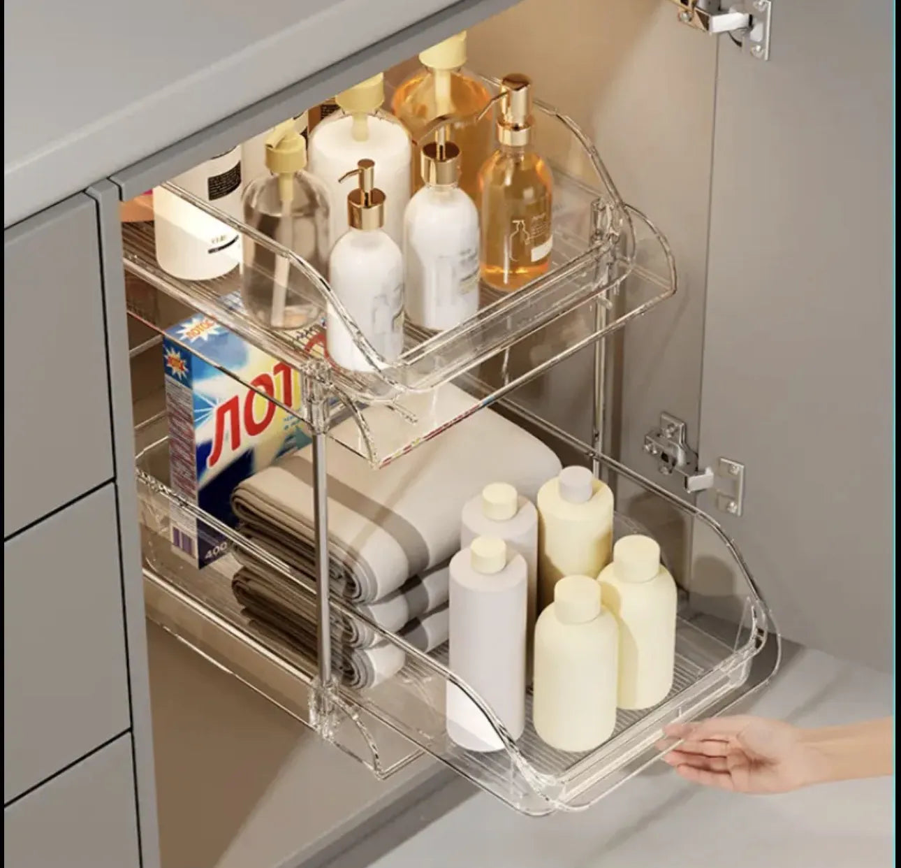 Support de rangement en plexiglass