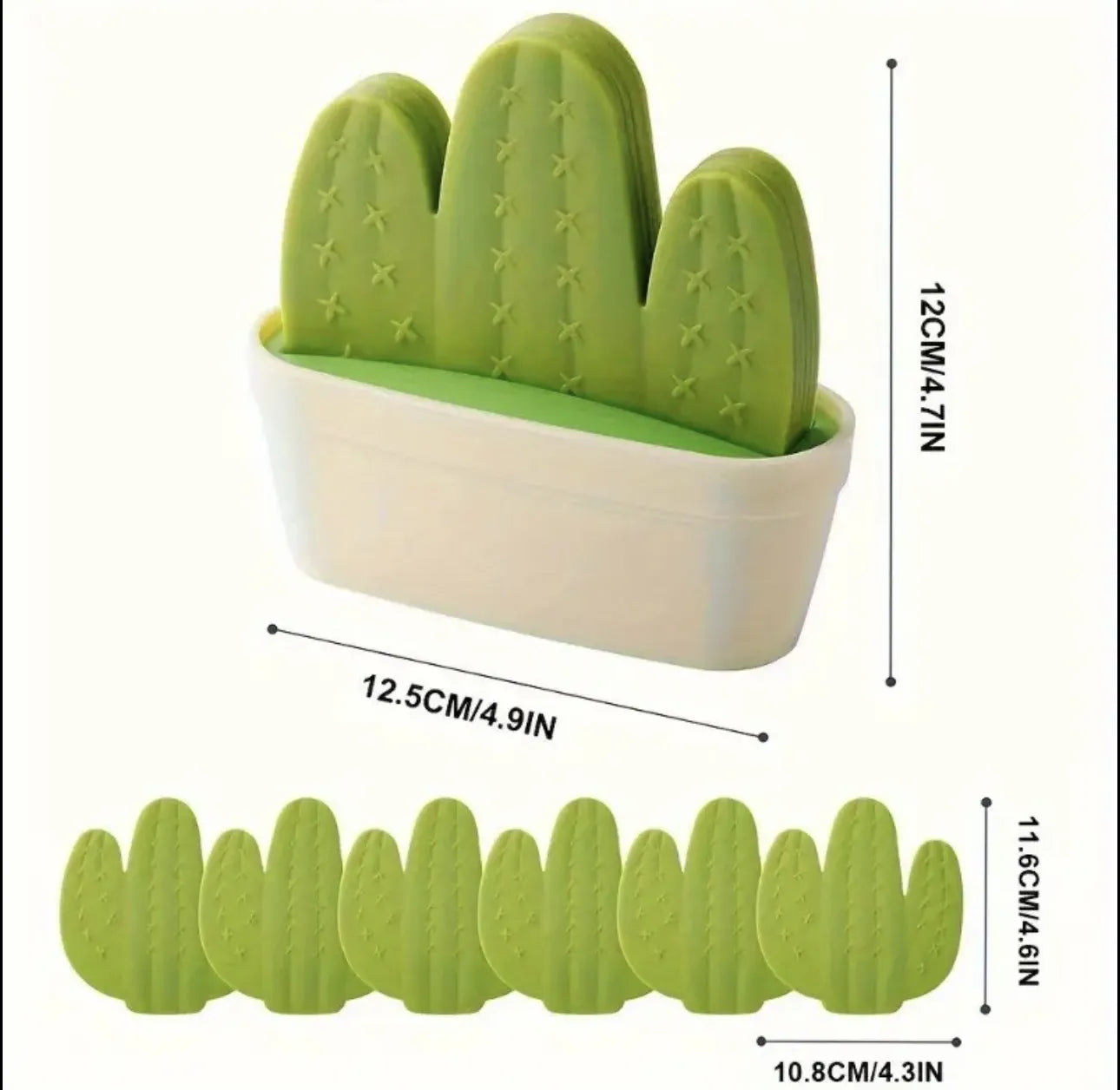 Set de 6 sous verres + support