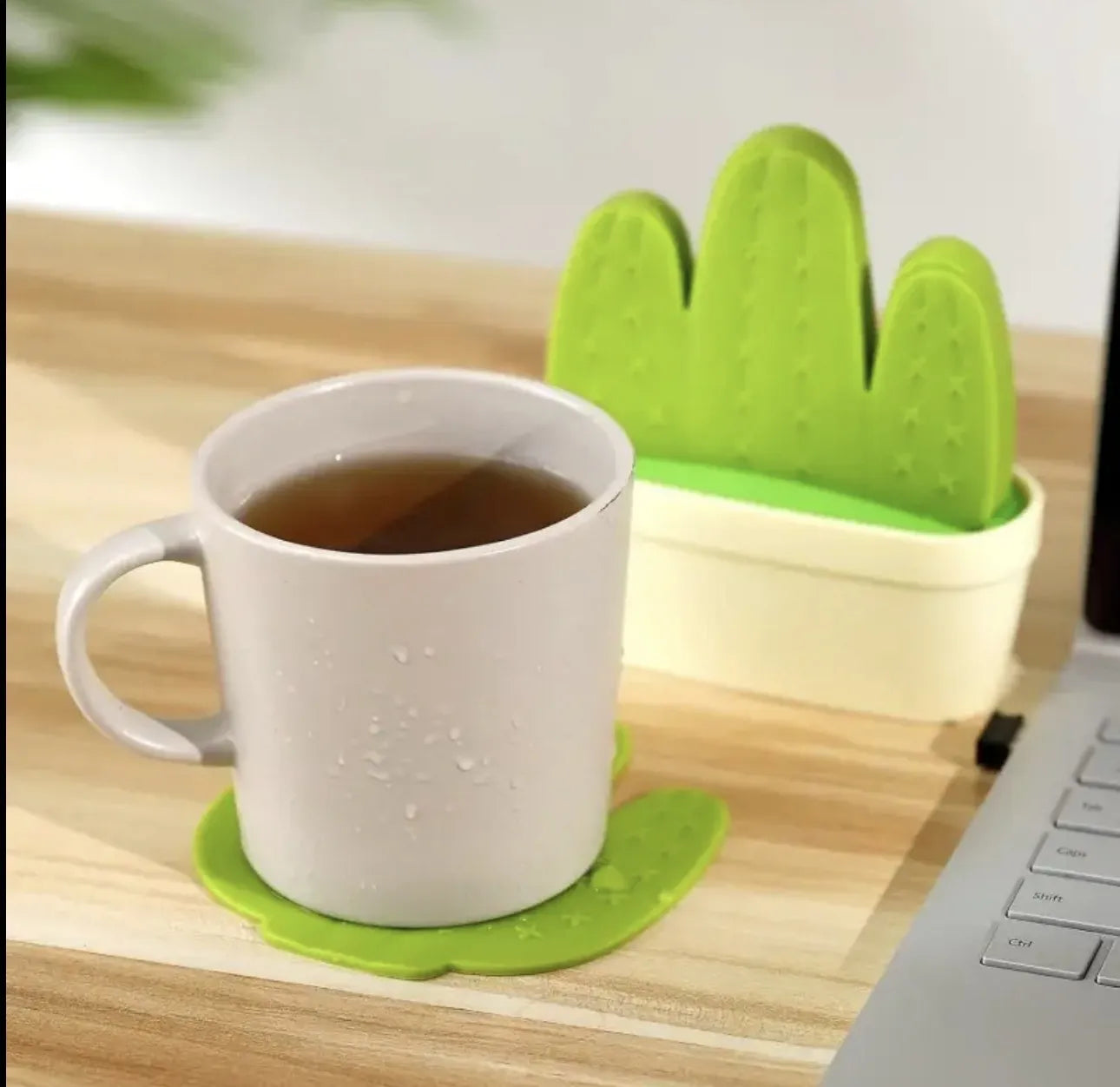 Set de 6 sous verres + support