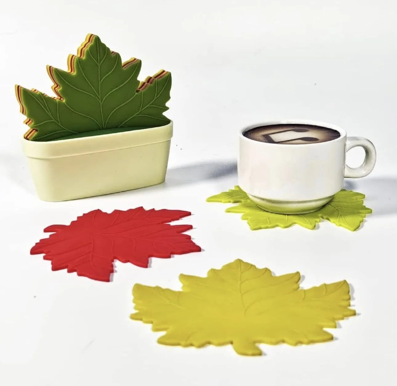 Set de 6 sous verre + support