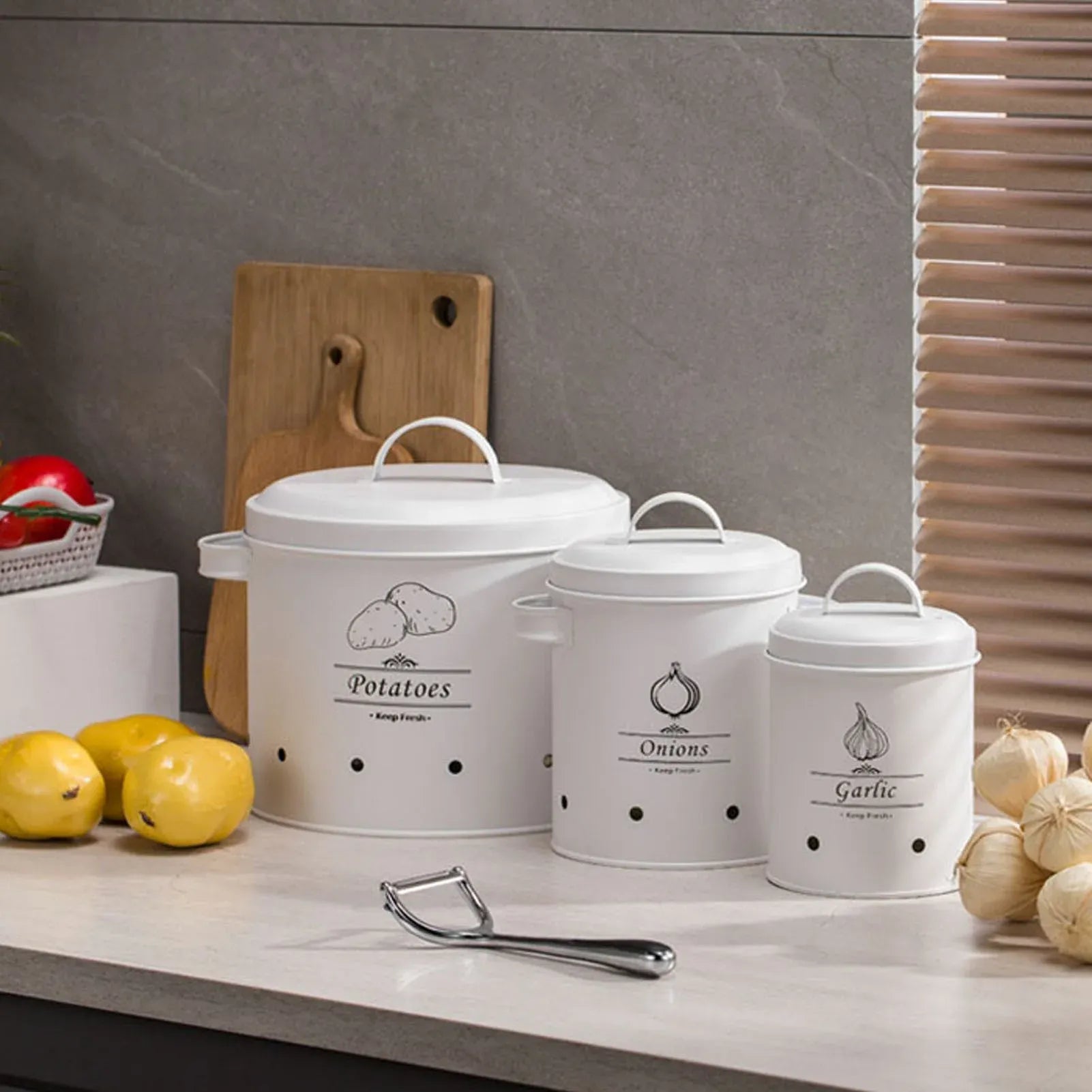 Lot de 3 boites de conservations de légumes