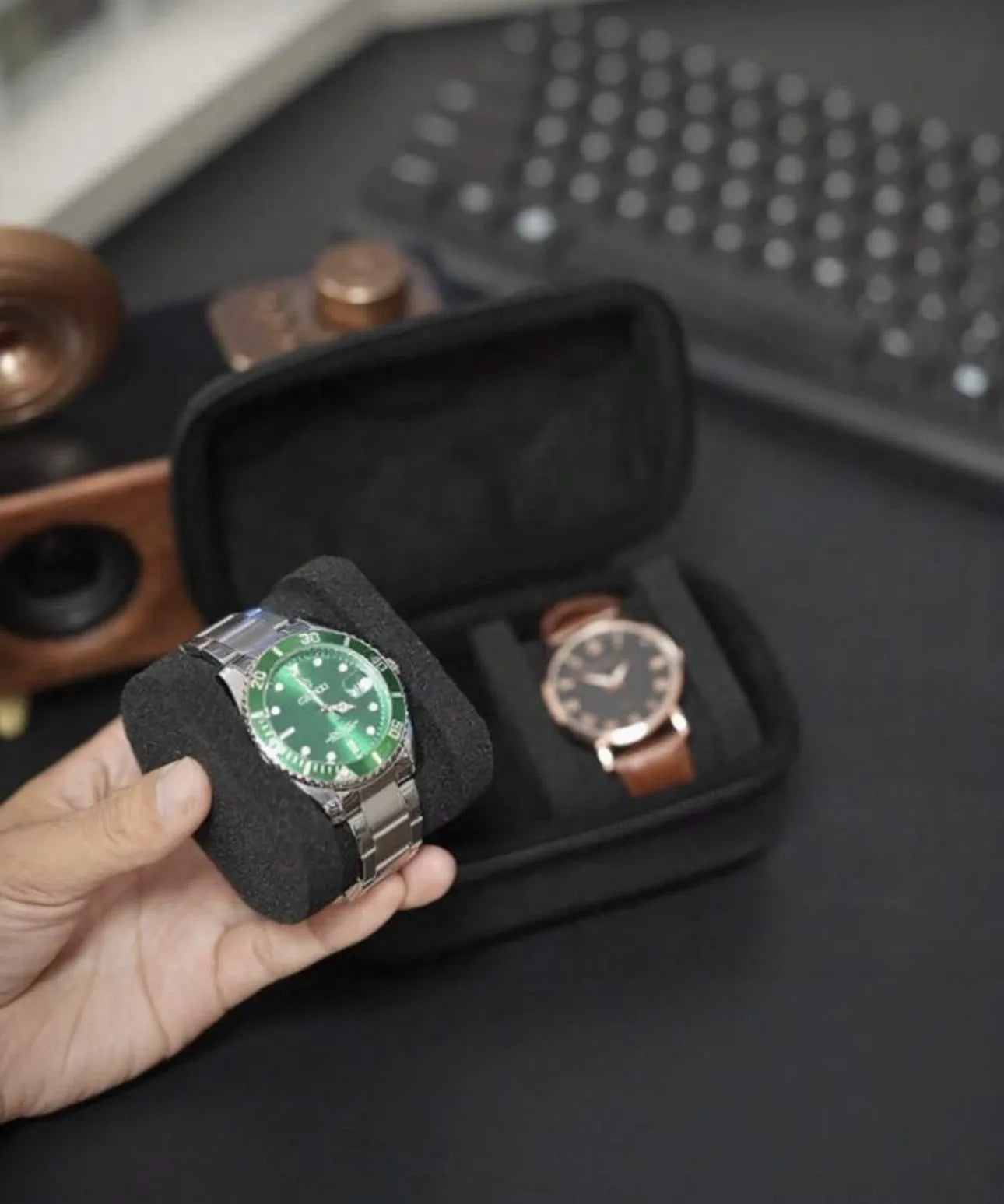 Boîte de rangement de montres