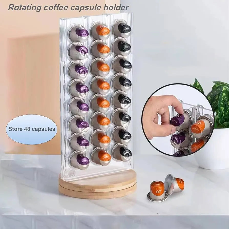 Support de capsules en plexiglass