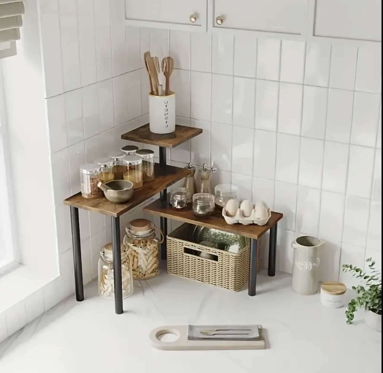 Etagere d'angle 3 niveaux