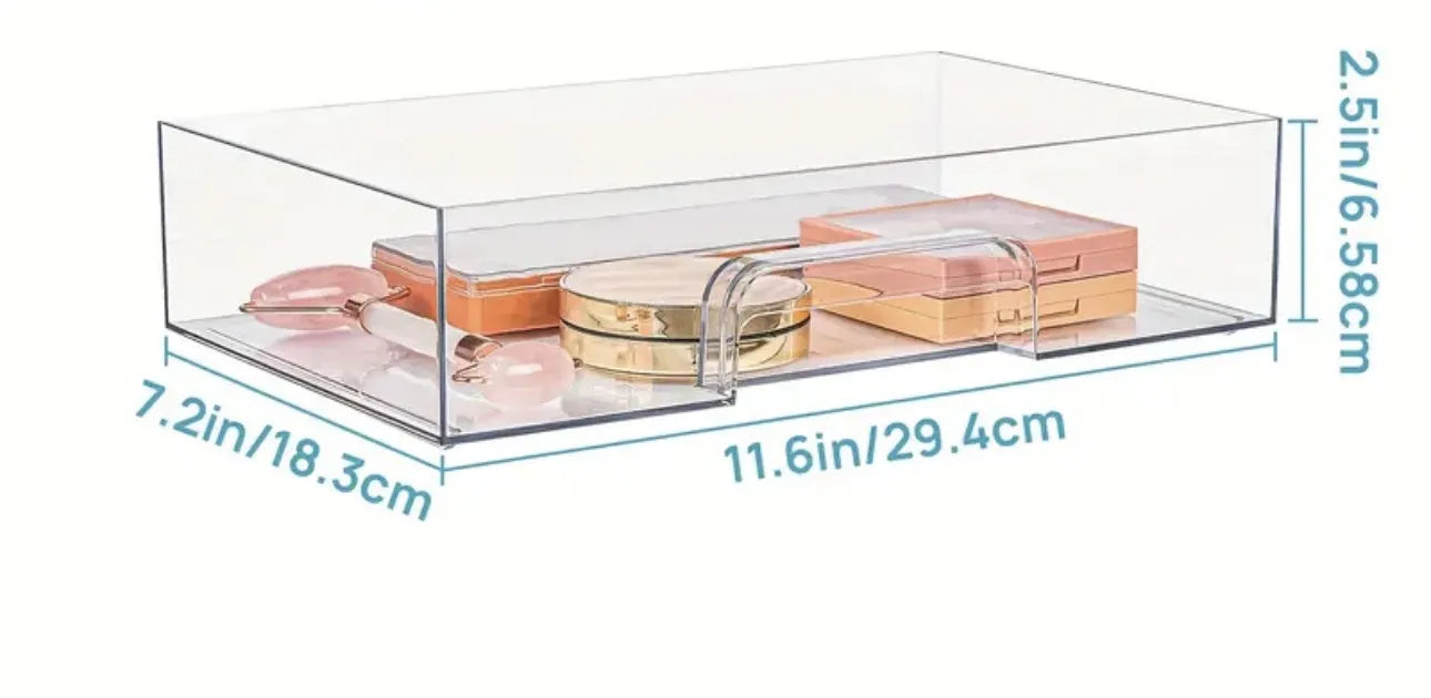 Tiroir de rangement en plexiglass