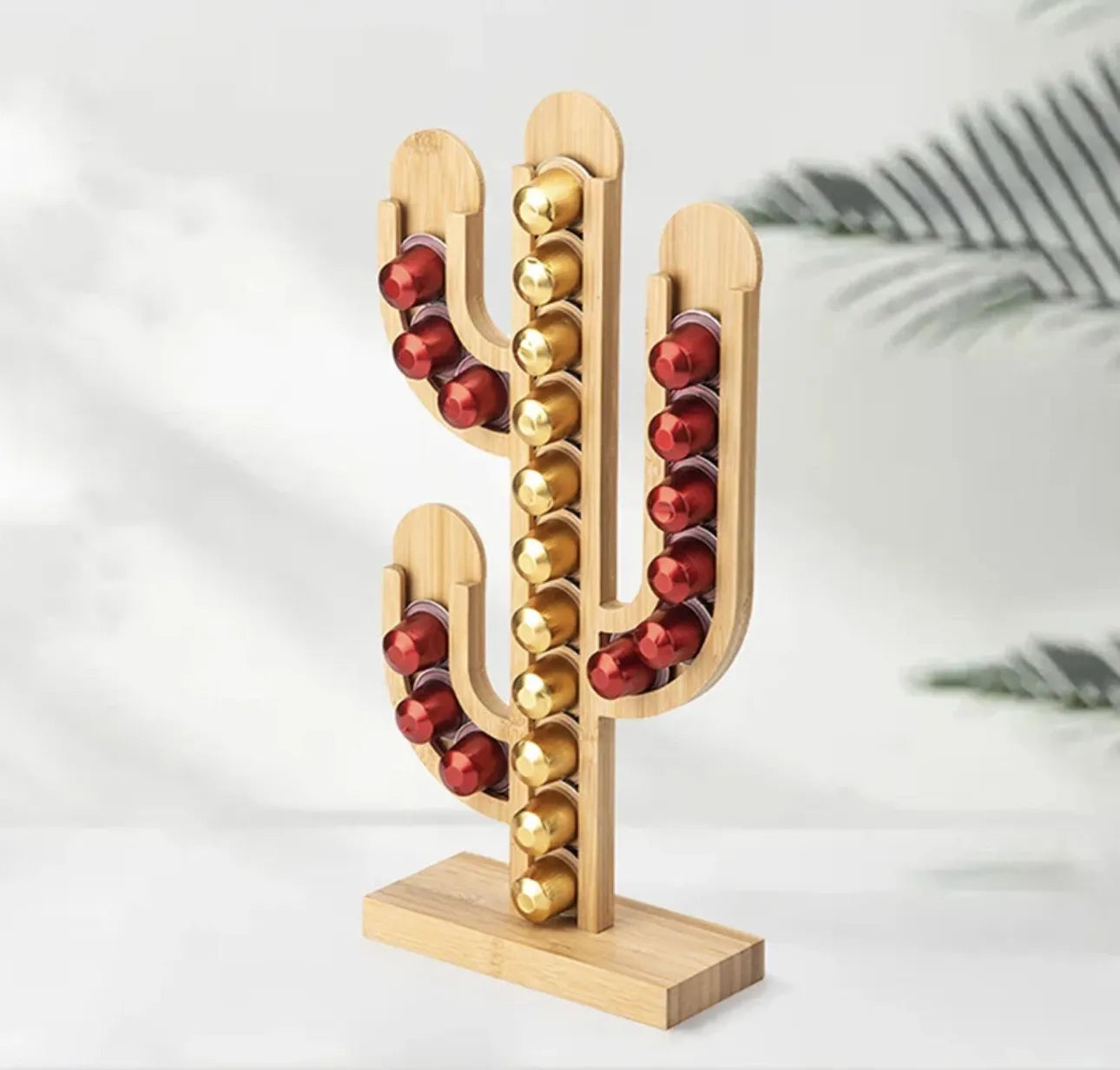 Support de capsules en bois