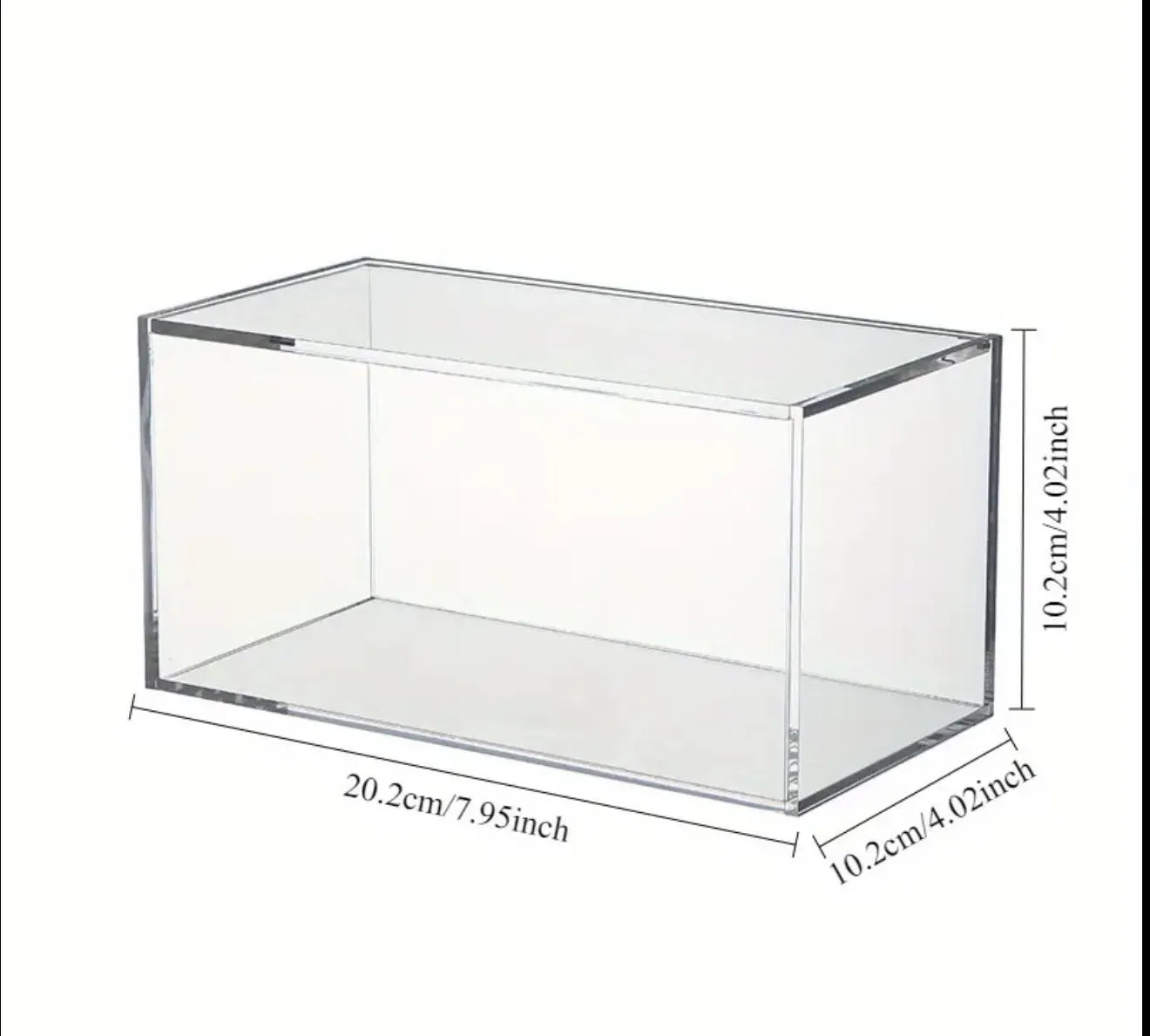 Boite de rangement en plexiglass