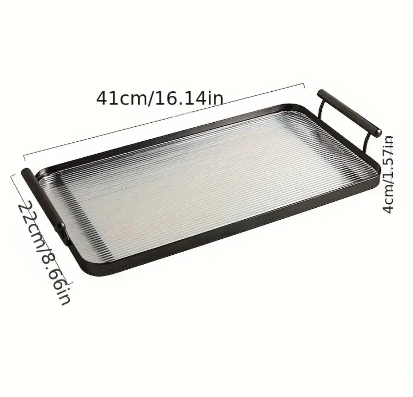 Lot de 2 plateaux en plexiglass