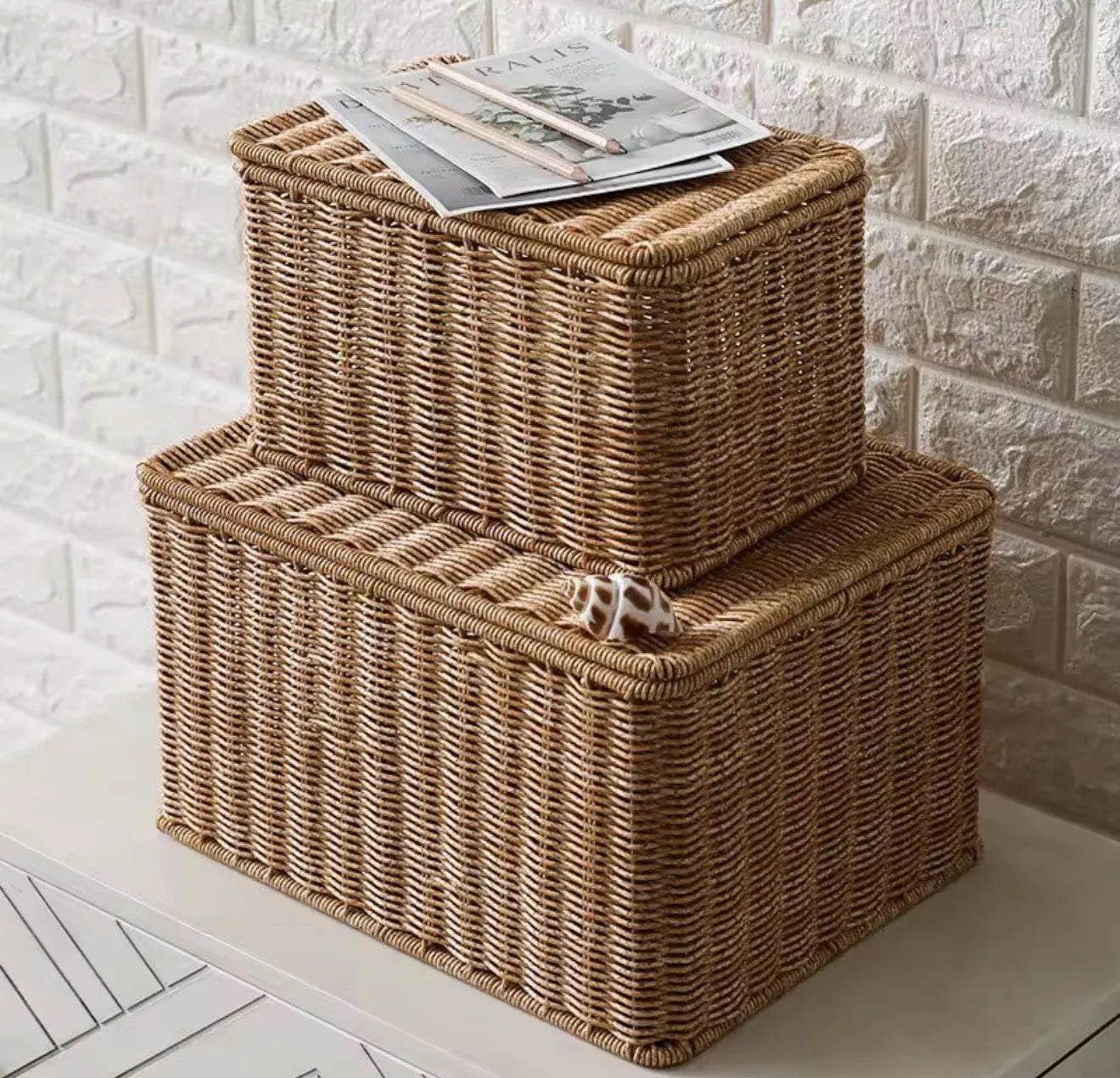 Lot de 3 paniers de rangement