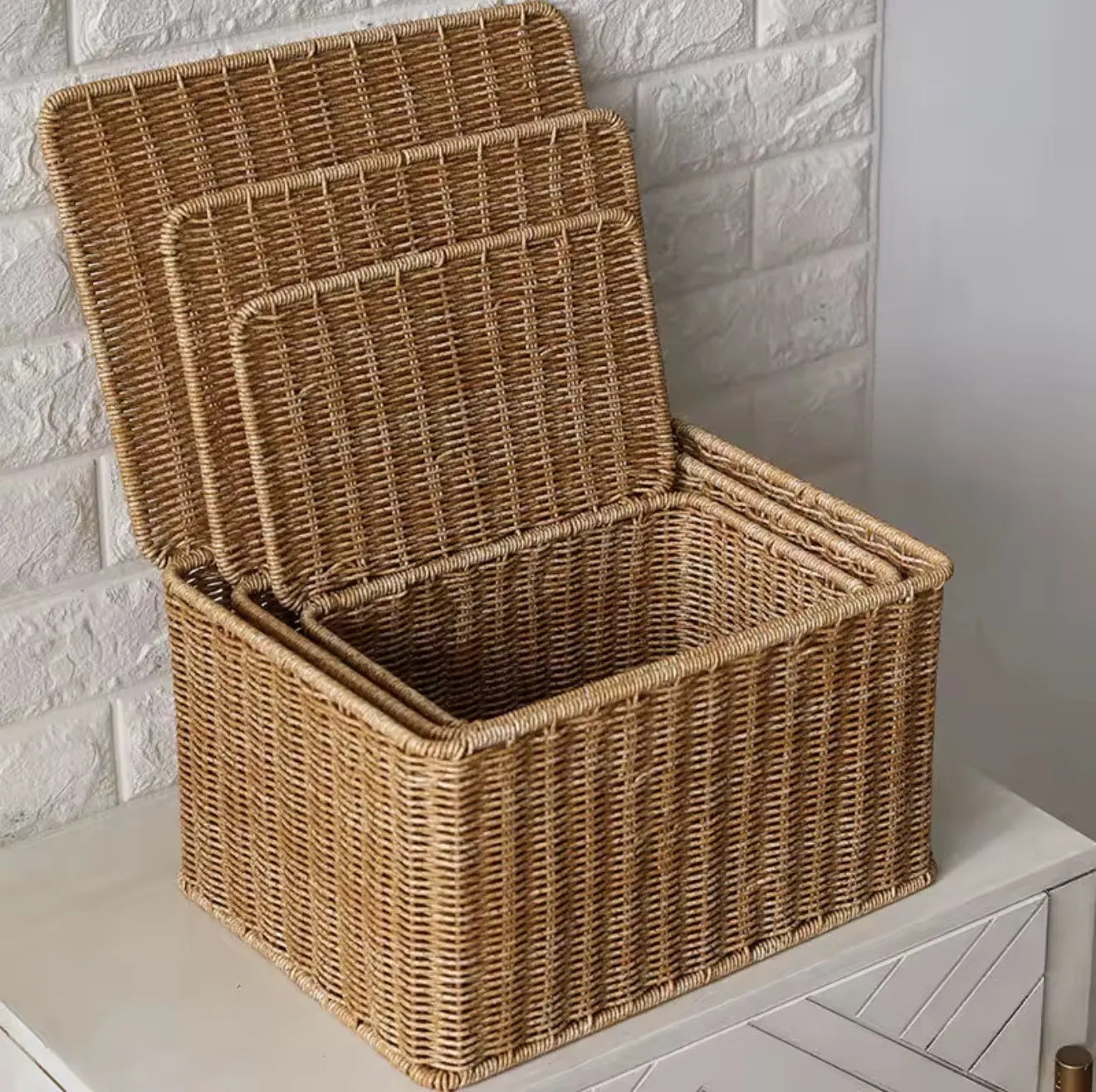 Lot de 3 paniers de rangement
