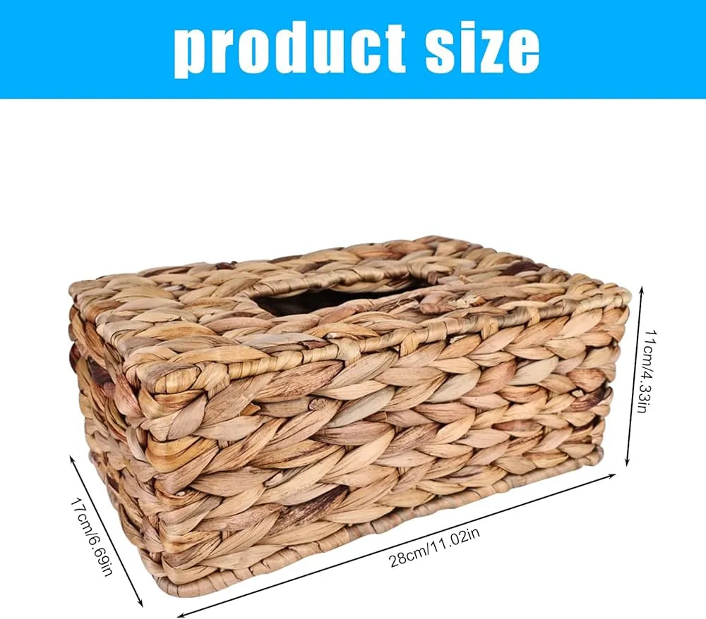 Boite à mouchoirs tissée