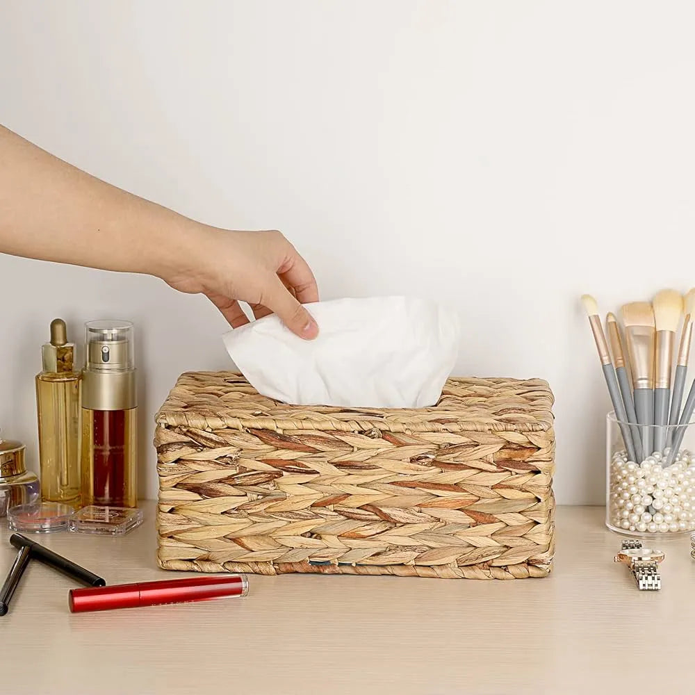 Boite à mouchoirs tissée