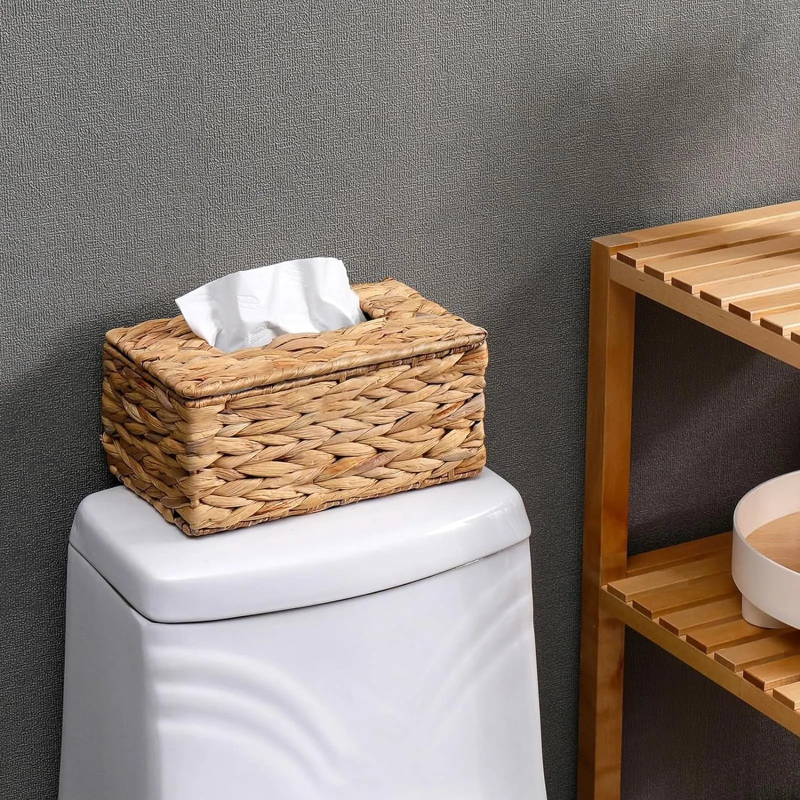 Boite à mouchoirs tissée