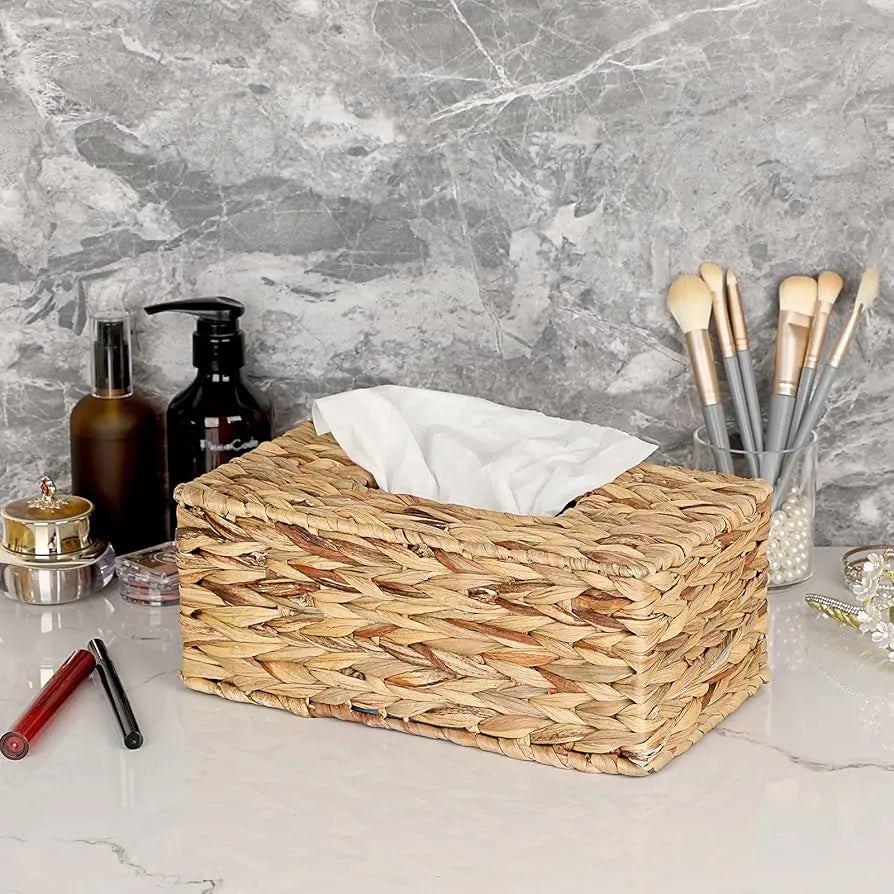 Boite à mouchoirs tissée