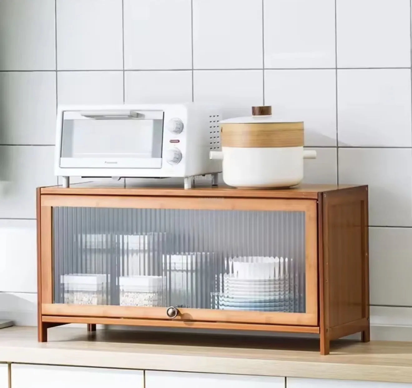 Meuble de rangement en bambou