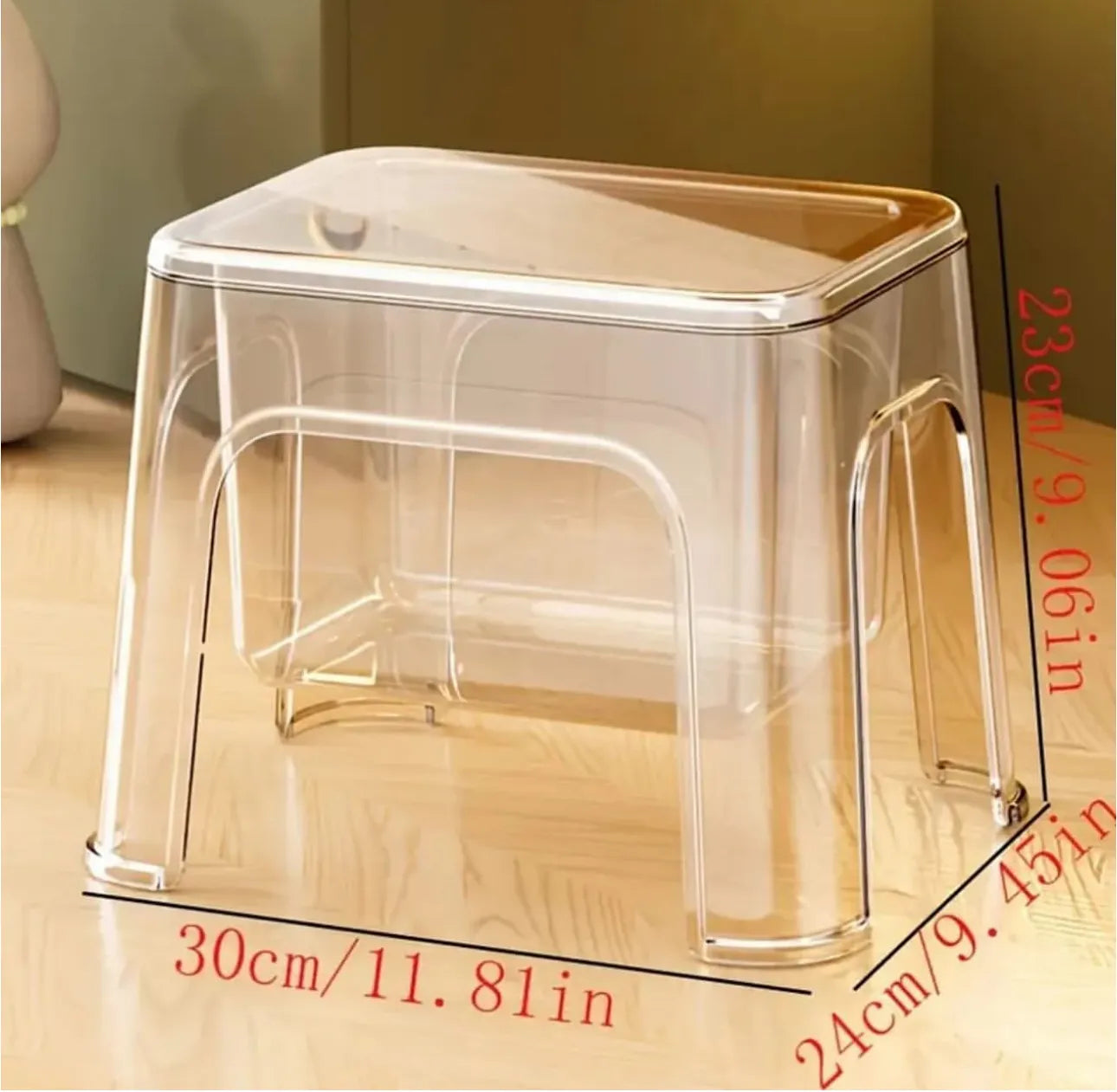 Tabouret en plexiglass