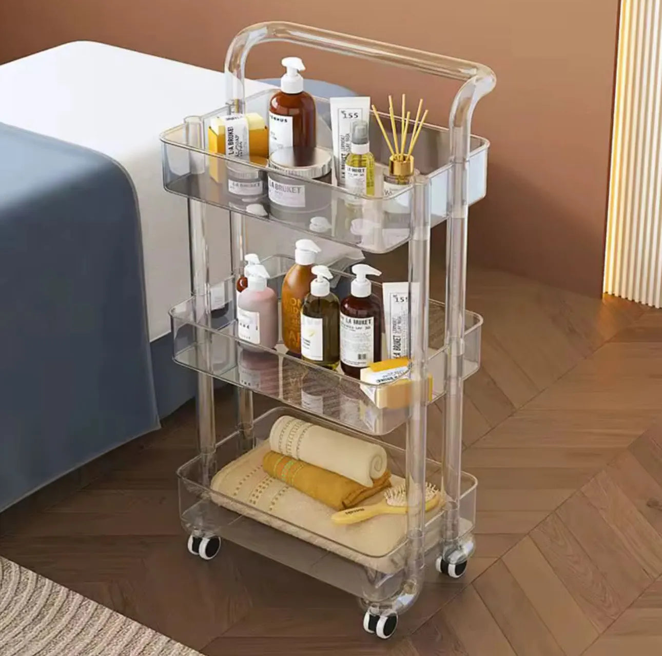 Chariot en plexiglass