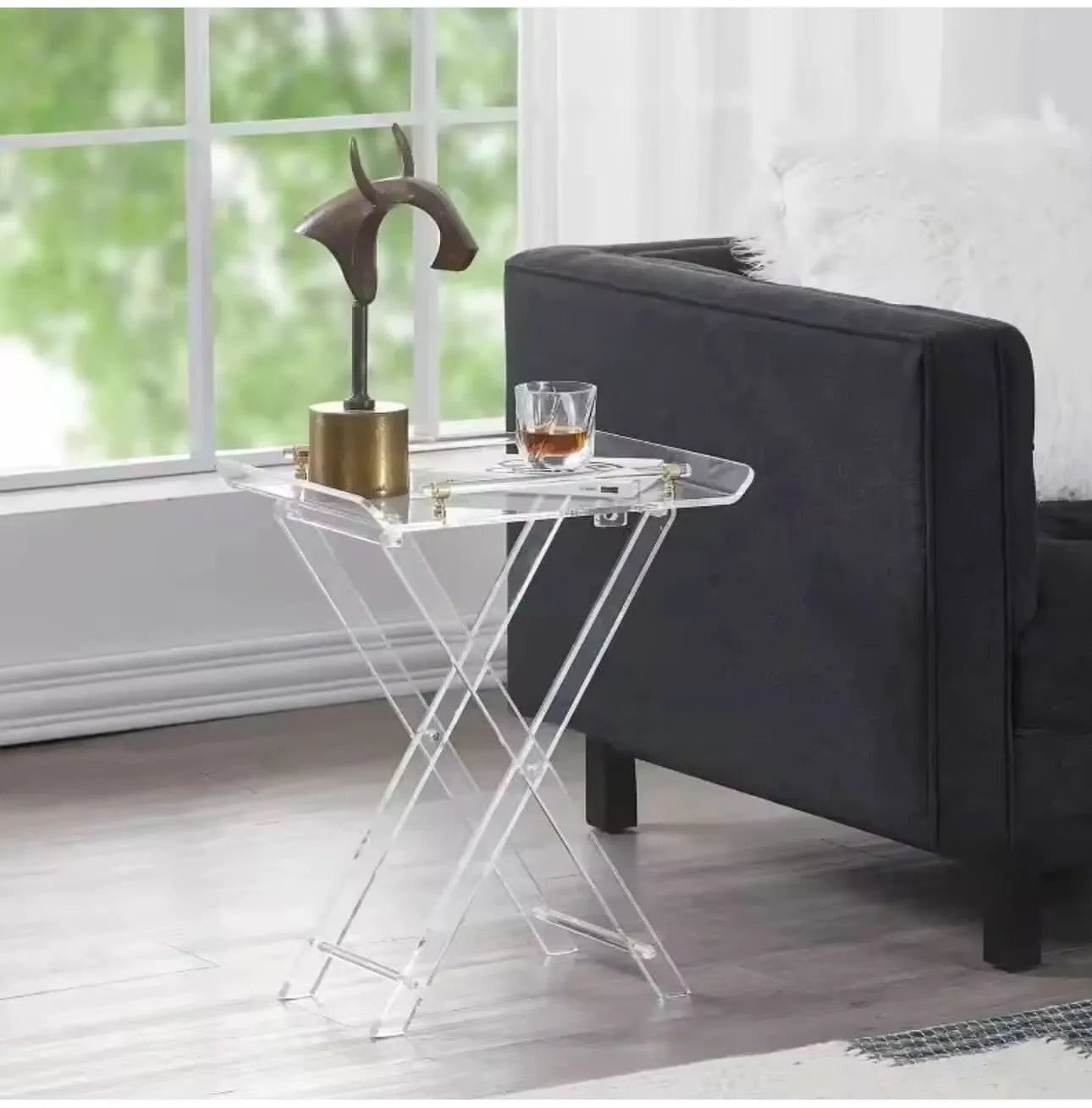 Table pliable en plexiglass