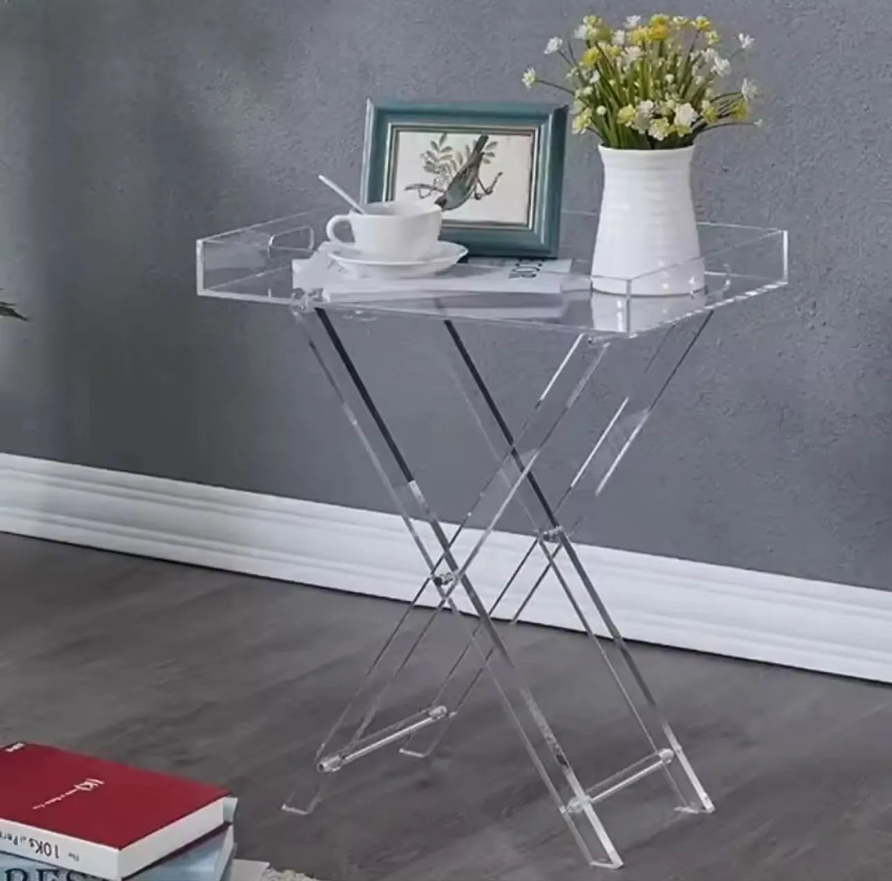 Table pliable en plexiglass