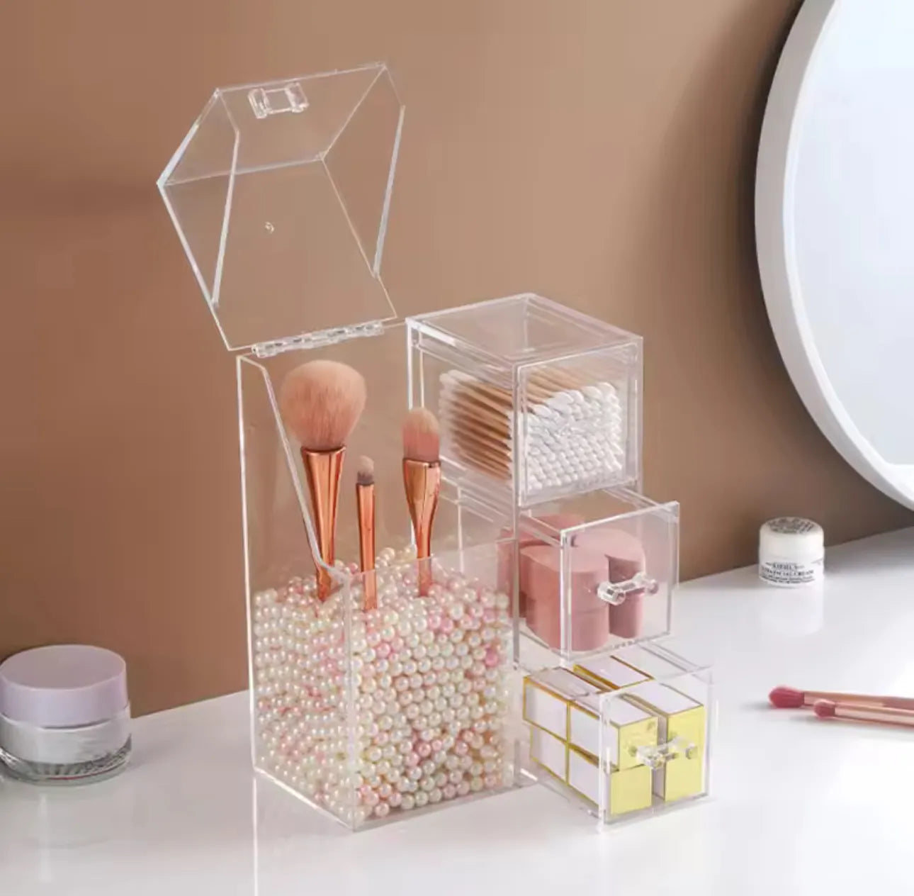 Boite de rangement en plexiglass