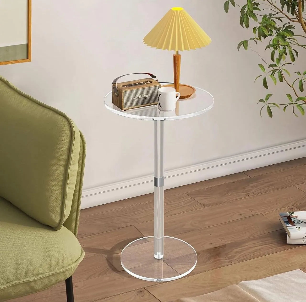 Table d'appoint en plexiglass