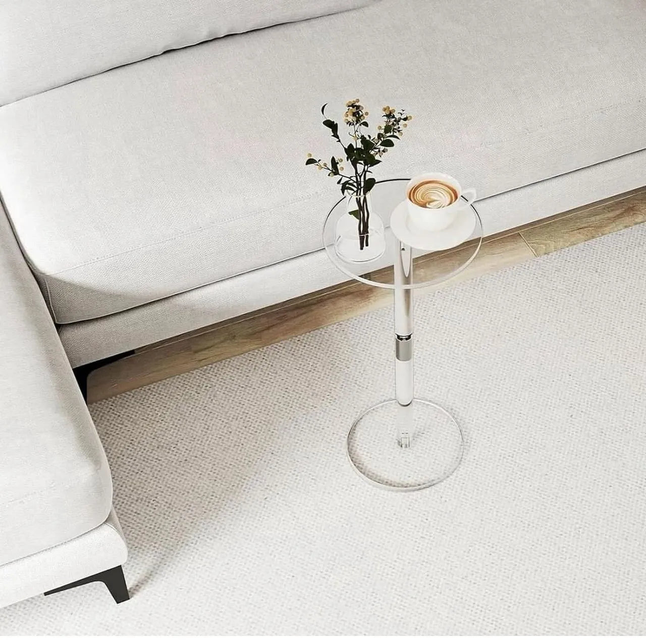 Table d'appoint en plexiglass