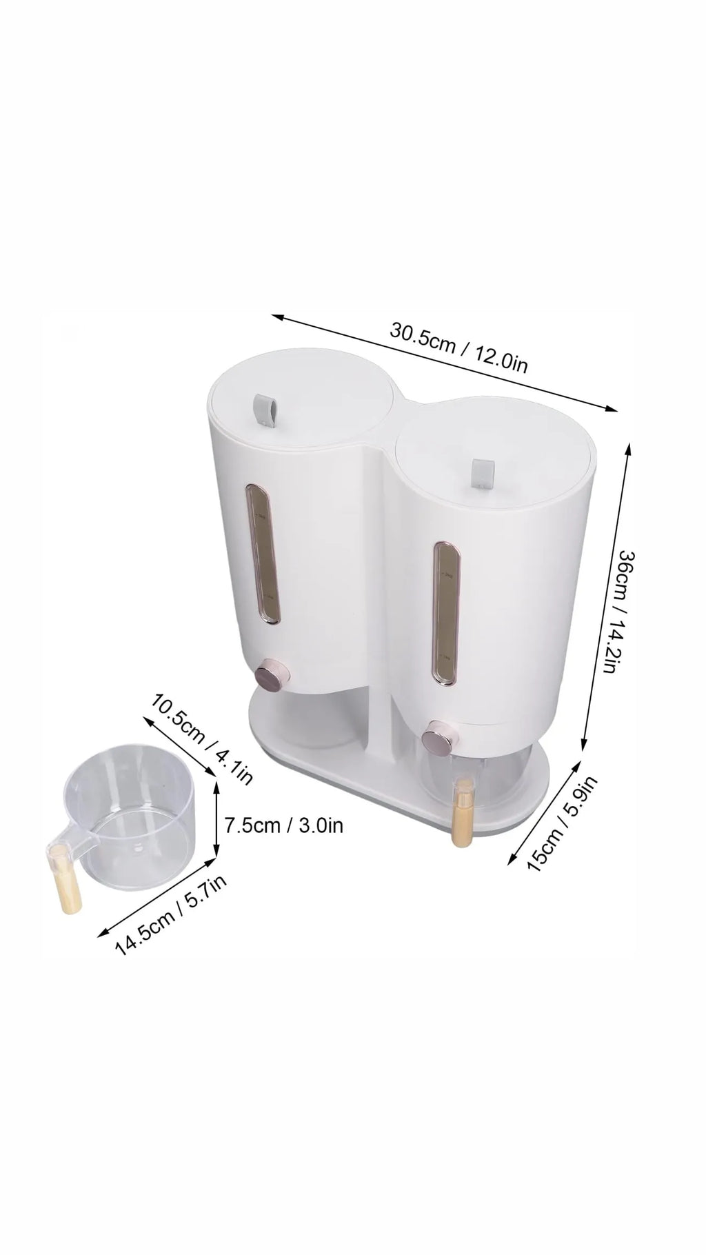 Distributeur de riz/céréales 5 kg