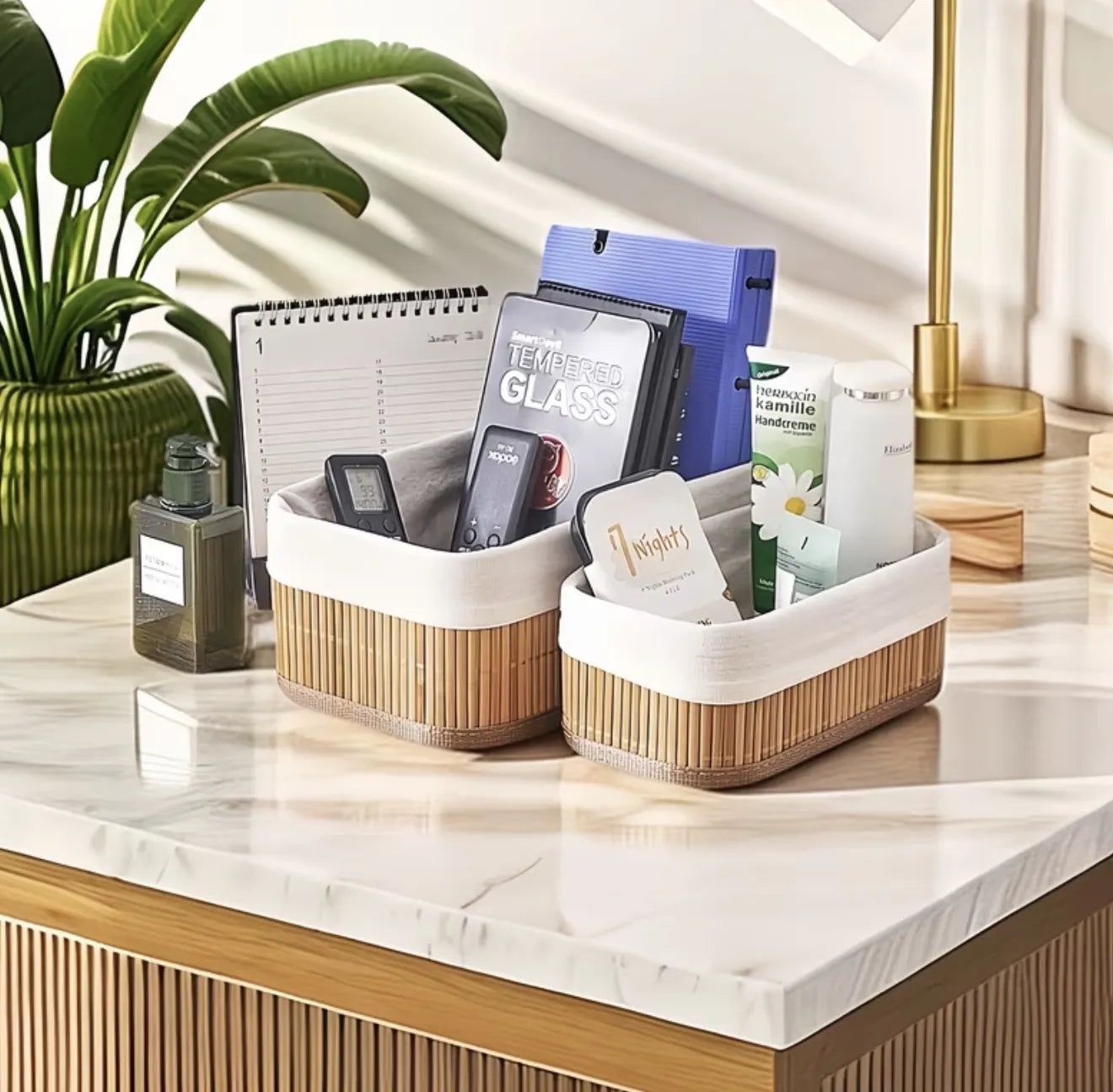Lot de 3 paniers de rangement