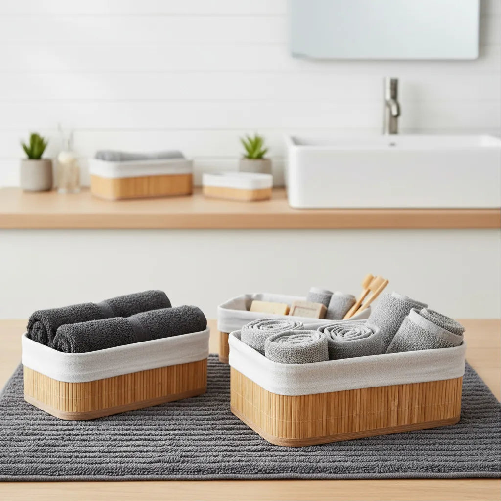 Lot de 3 paniers de rangement