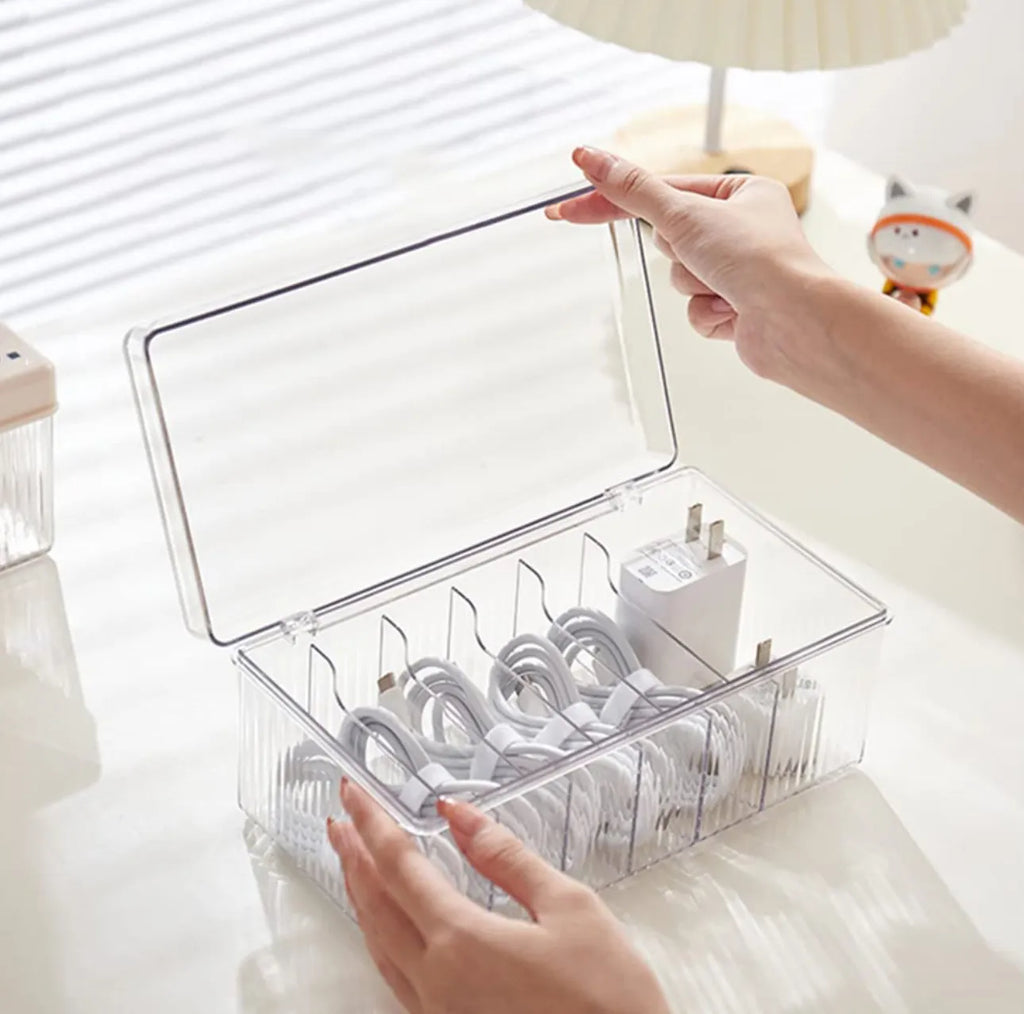 Boite de rangement de câbles