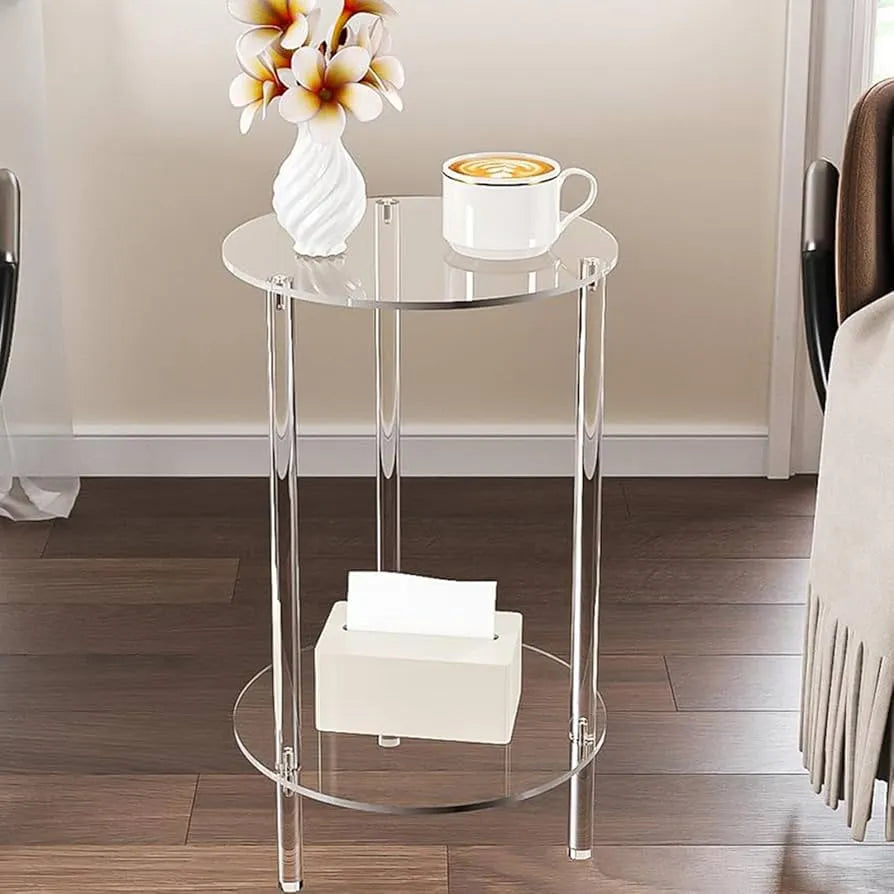 Table d'appoint en plexiglass