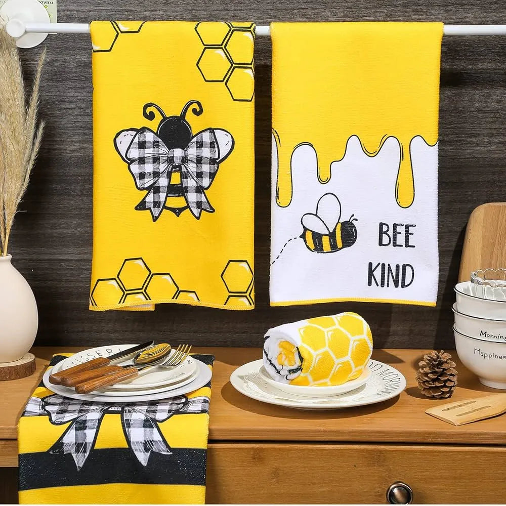 Lot de 4 serviettes de cuisine