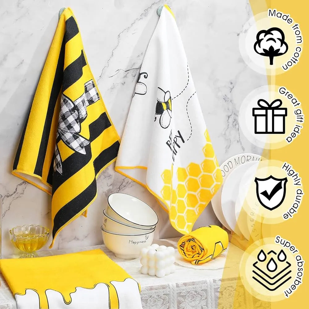 Lot de 4 serviettes de cuisine