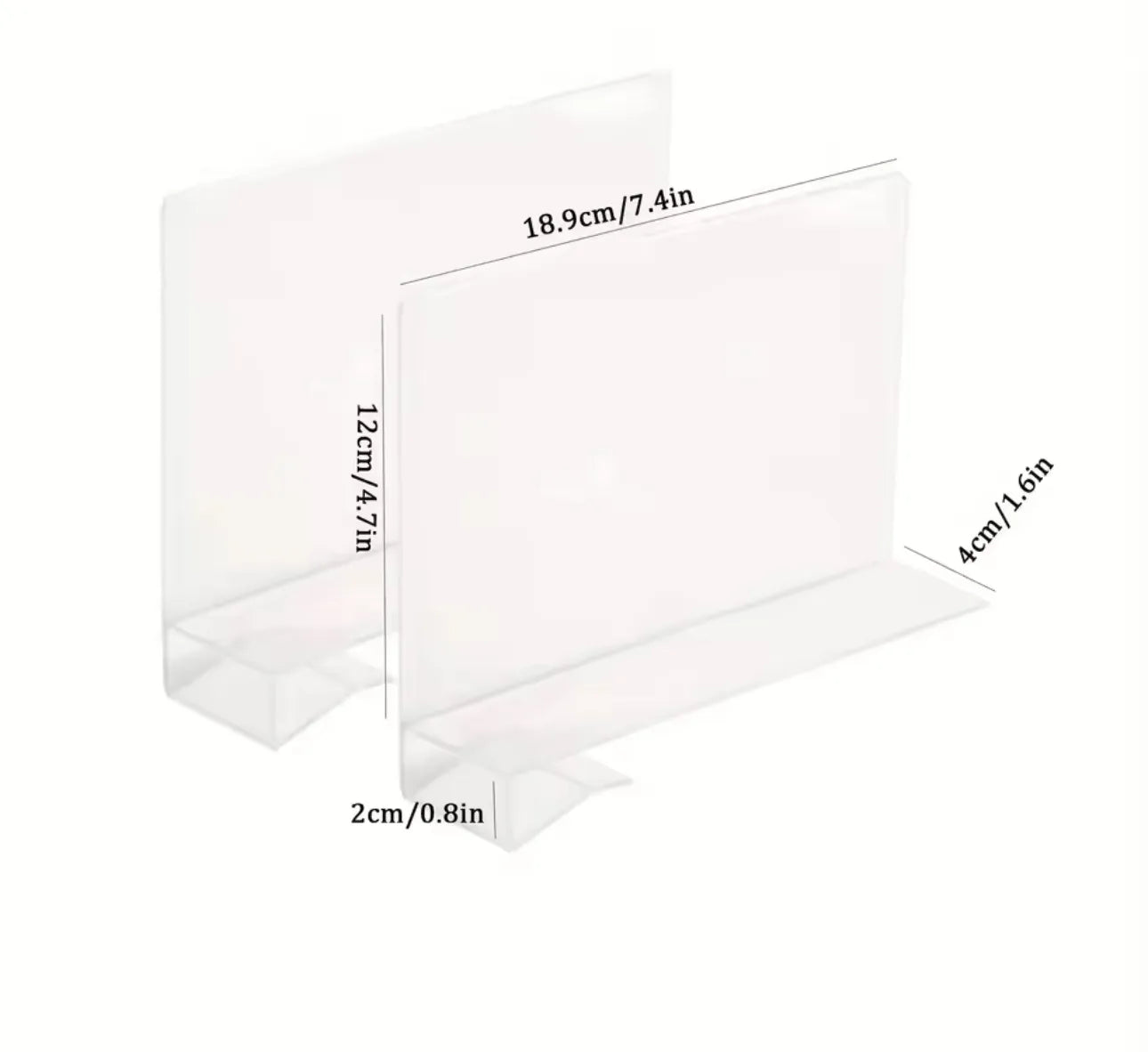 Lot de 2 diviseurs d'étagères