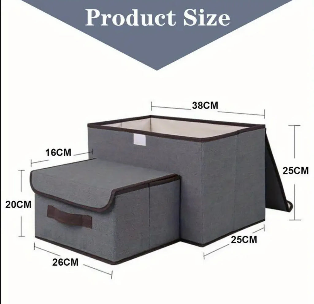 Lot de 2 boites de rangement