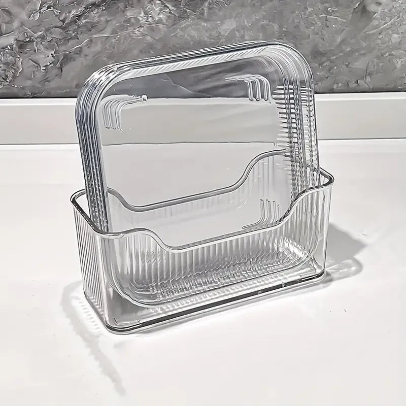 Lot de 6 assiettes en plexiglass + support