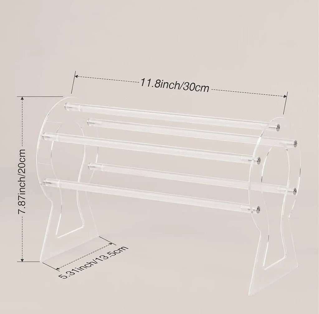 Support de rangement en plexiglass