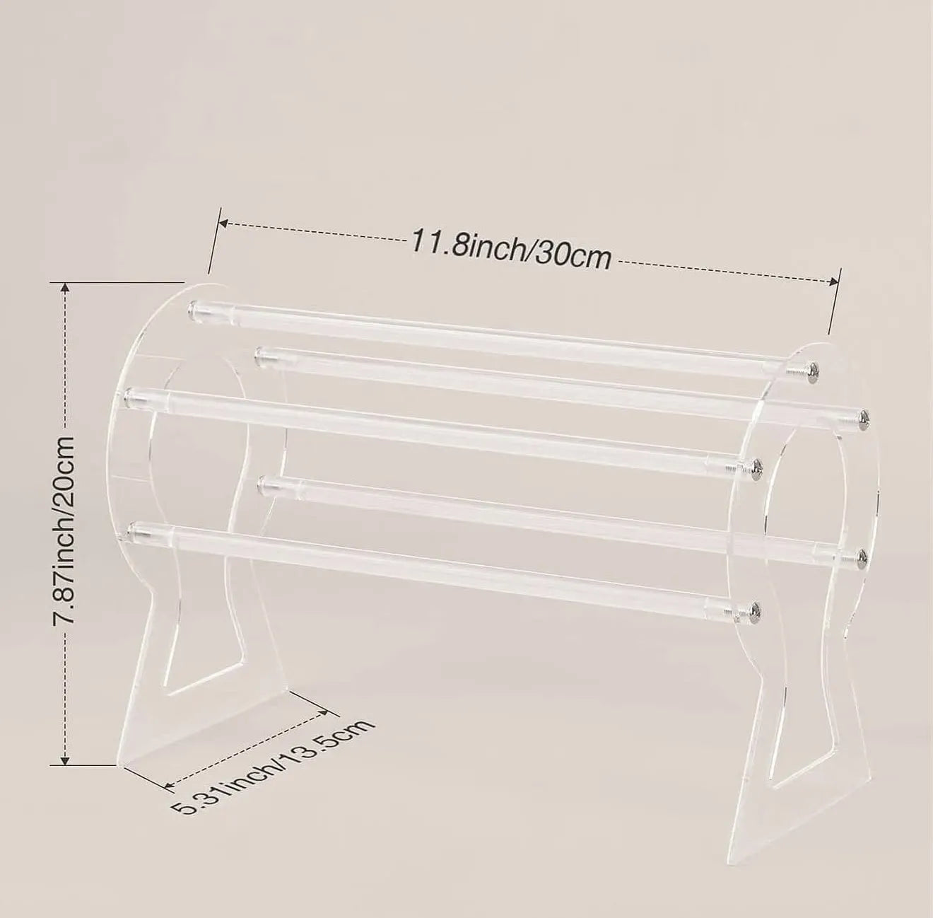 Support de rangement en plexiglass