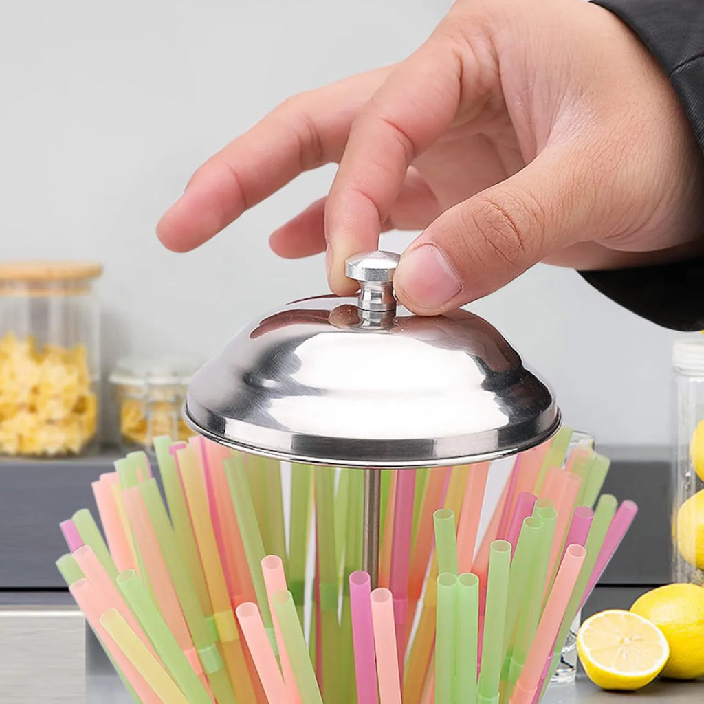 Distributeur de pailles en verre