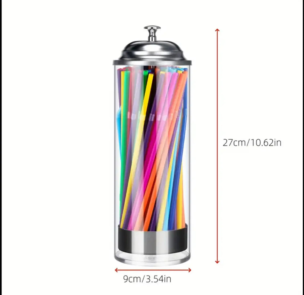 Distributeur de pailles en verre