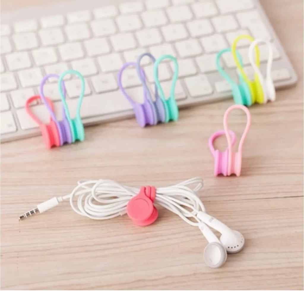 Lot de 2 attaches câbles magnétiques