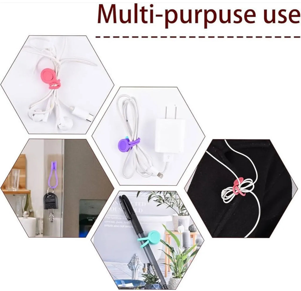 Lot de 2 attaches câbles magnétiques