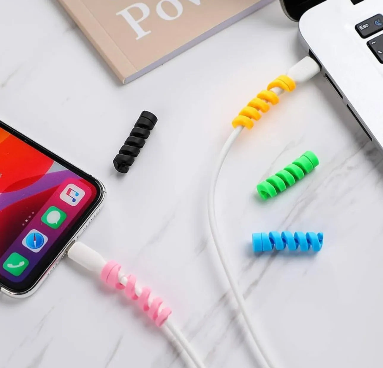 Lot de 4 protèges câbles