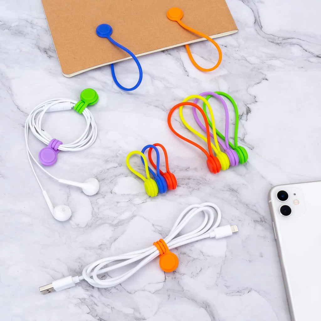 Lot de 2 attaches câbles magnétiques