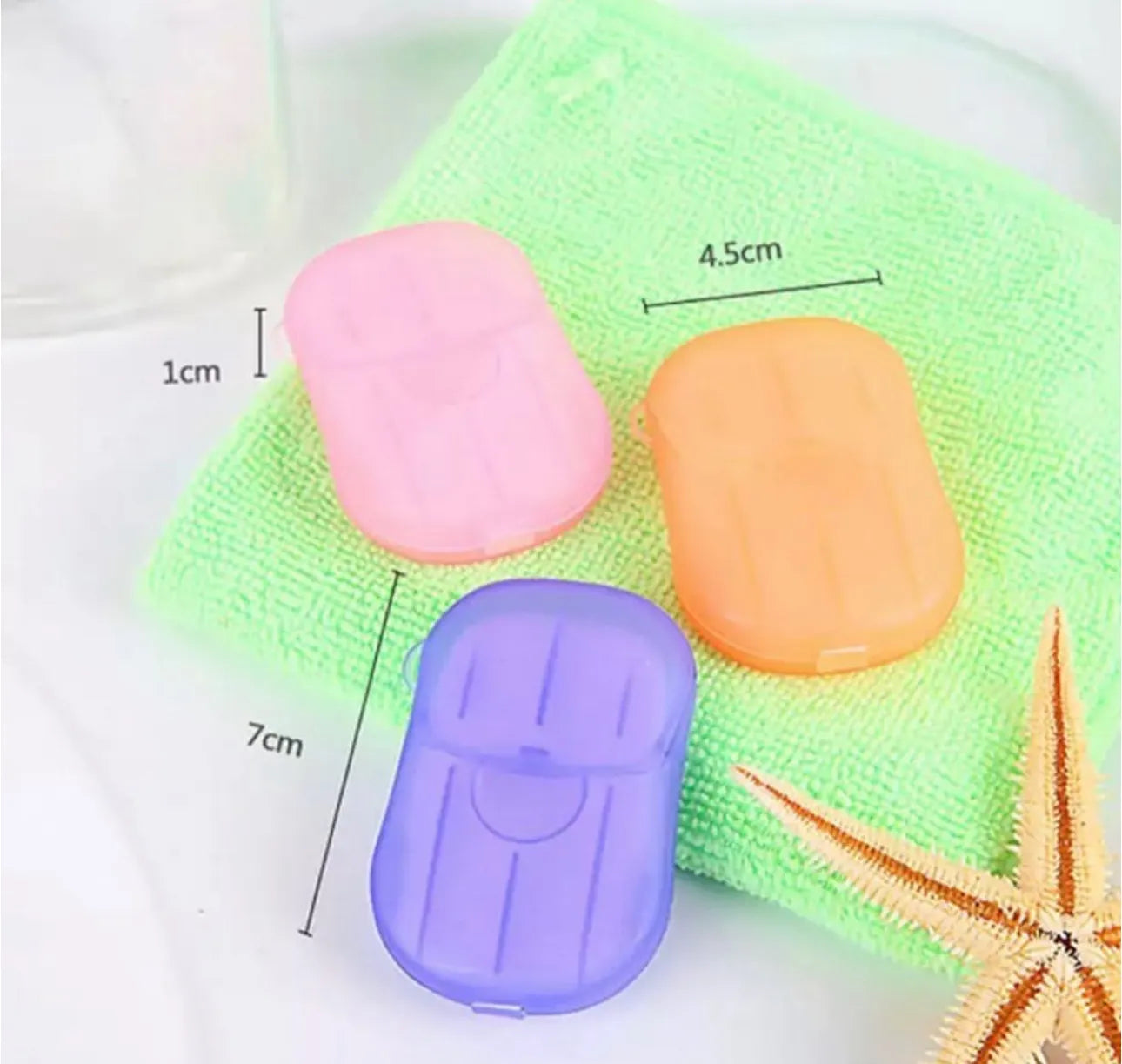 Lot de 6 boites de savons en papiers