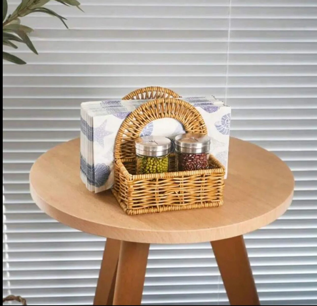 Support de table en rotin